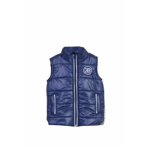 Logo Padded Vest In Blue