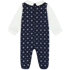 Logo Print Cotton Overall Set