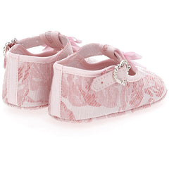 Pink Brocade Slippers