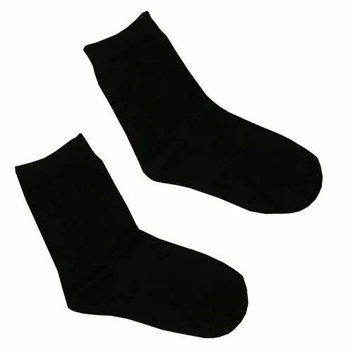 BASIC BLACK CREW SOCKS