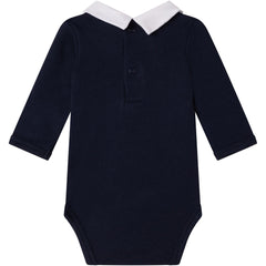 Embroidered Logo Collar Onesie