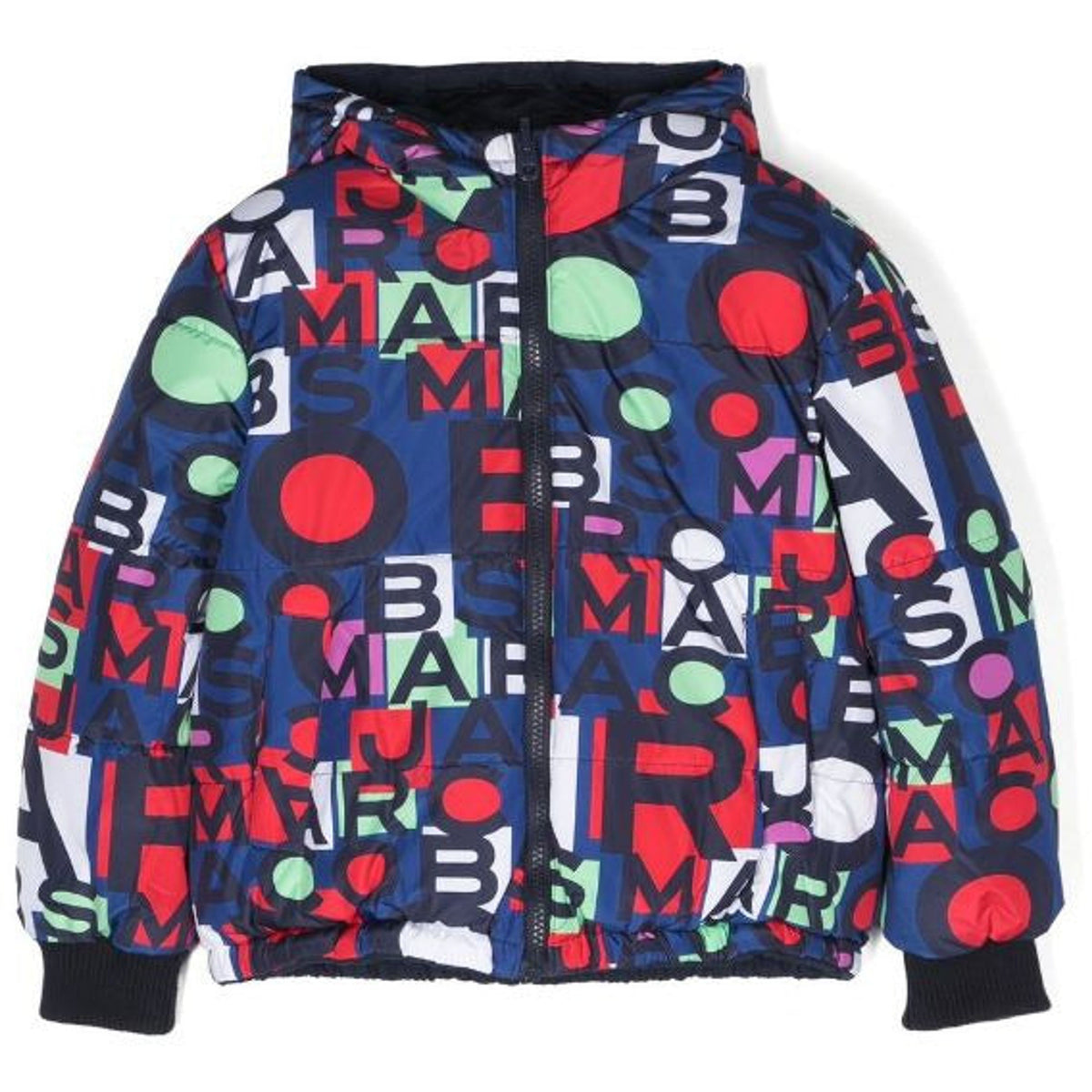 Logo Print Reversible Puffer Jacket