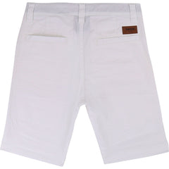 Boys White Bermuda Shorts